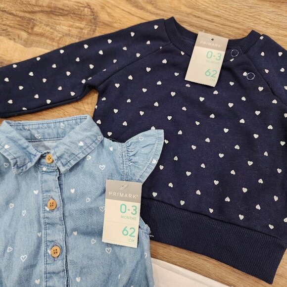 NWT Baby Girl 3 Piece Primark Set B0045 - Picture 3 of 3